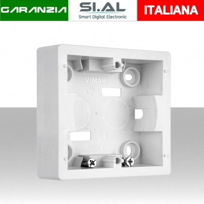 Scatola parete VIMAR 1-2M bianco profondità 30mm IP20 Plana 09972.01