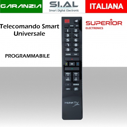 Telecomando TV universale HOTEL semplificato riprogrammabile da PC