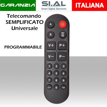 Telecomando universale TV semplice tasti ampi e comodi con