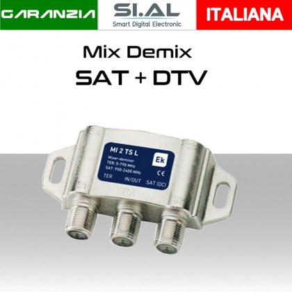 Mix Demix  Miscelatore demiscelatore EK 2 ingressi DTV/SAT 