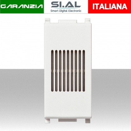 Suoneria 12V SELV 50-60Hz campanello segnalatore acustico 70 dB    frutto Vimar Plana 14370