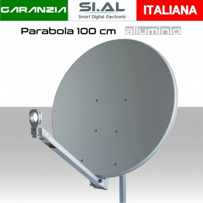 Parabola 100 cm alluminio Gibertini  ad elevata stabilità  