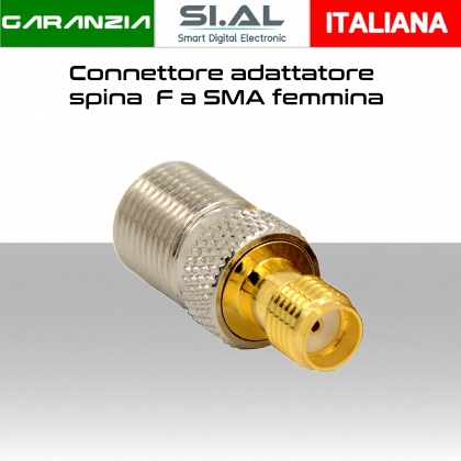 Connettore adattatore spina SMA femmina a connettore coassiale F per collegamento antenna 4G a prolunga per Modem Router 4G