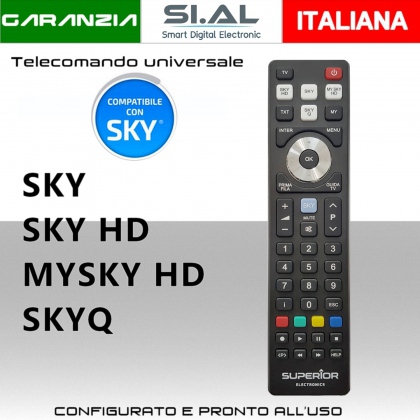 Telecomando SKY universale per tutti i decoder Sky pronto all'uso