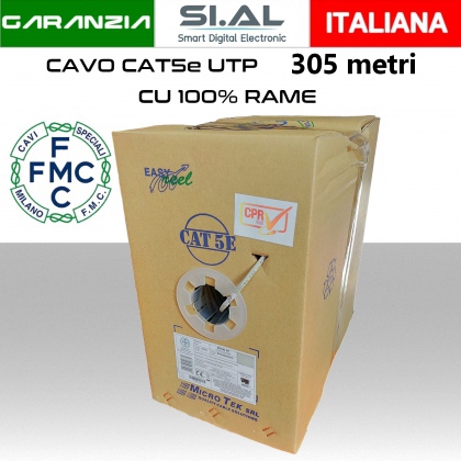 Cavo di rete Ethernet CAT 5e alta velocità Gigabit in matassa