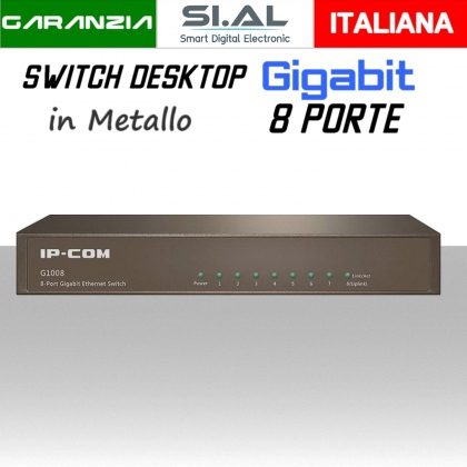 Switch Ethernet 8 ports G1008 IP-COM