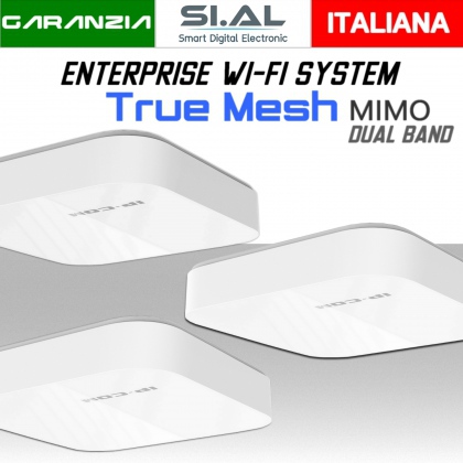 Sistema mesh WIFI Networking extender dual band wireless kit Enterprise IP-COM per casa e ufficio