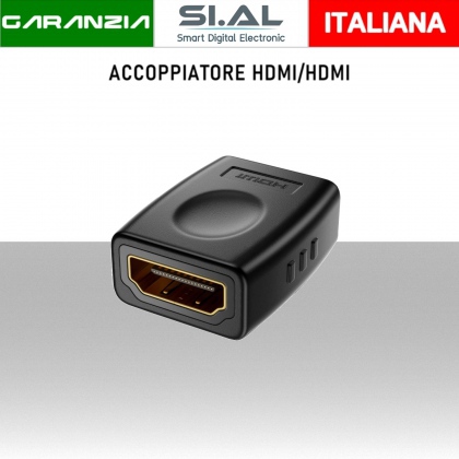 Adattatore HDMI per collegare 2 cavi HDMI prolunga con supporto risoluzione 4K