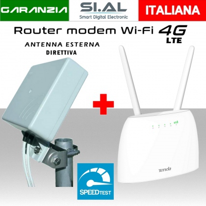 Router wifi con sim 4G internet Tenda 4G06 con antenna esterna LTE Direttiva MiMo