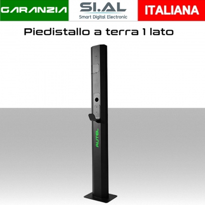 Palo sostegno colonnine elettriche ricarica auto WallBox Autel supporto 1 lato