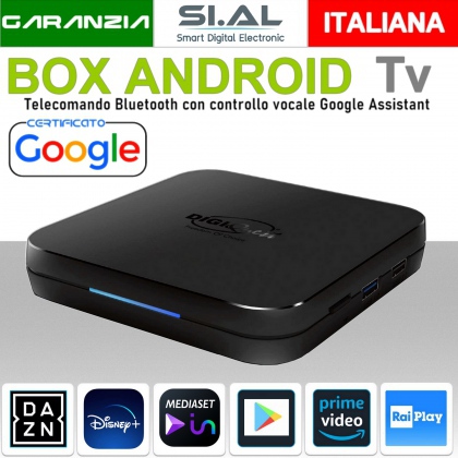 TV Box android 4K google tv  Play store Digiquest KM9 Wi-Fi e Bluetooth 
