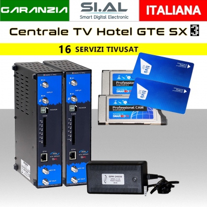 Centrale TV per HOTEL 16 canali Tivusat GD service