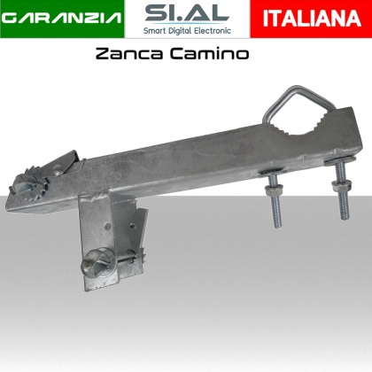 Zanca Francese Rinforzata da camino 20 cm per pali antenna