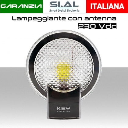 Lampeggiante di segnalazione 230 Vdc, con antenna LUMY-230