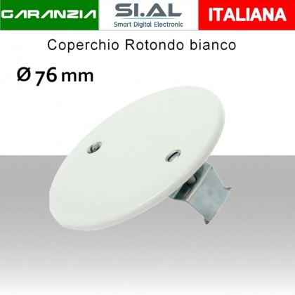 Coperchio tondo bianco Ø 76mm Vimar 02645