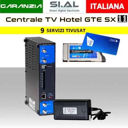 Centrale TV Hotel 9 canali Tivusat GTE-02104