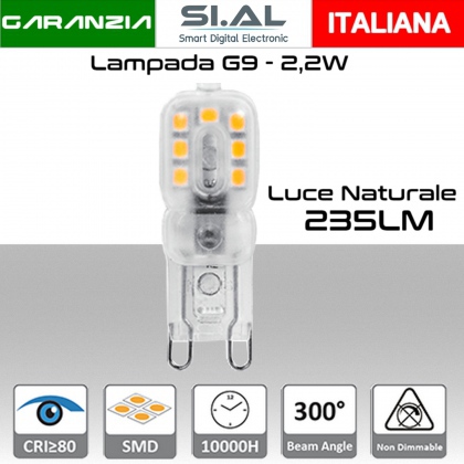 Lampadina LED G9 Luce Bianca Naturale