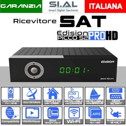 Decoder Satellitare Edision PICCO S2 PRO multistream WebTV