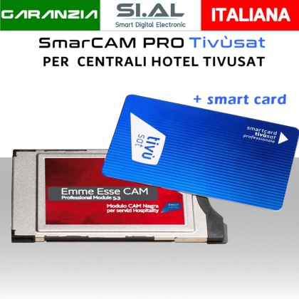 SmarCAM Tivùsat professionale Emme Esse per centrali transmodulatori Hotel