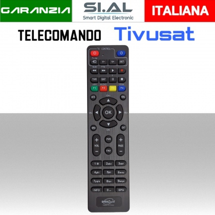 Telecomando per decoder Tivusat Digiquest originale 