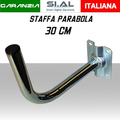 Staffa da parete per parabola antenne internet Wi-Fi sporgenza muro 30 Cm