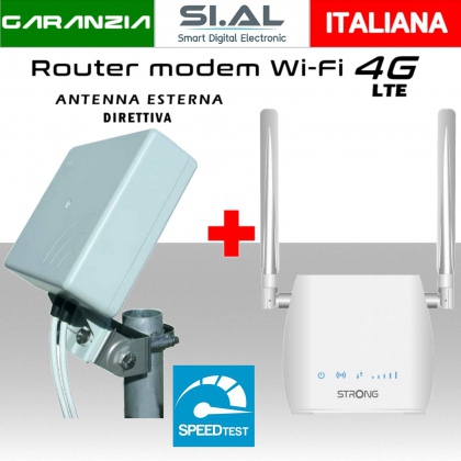 Router wifi con sim 4G internet e antenna esterna LTE Direttiva MiMo