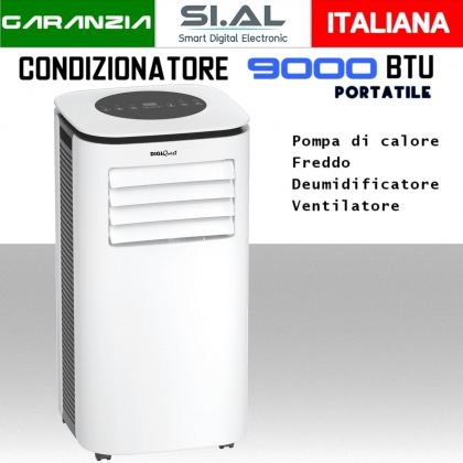 Condizionatore portatile con pompa di calore Comodo 9000 BTU 