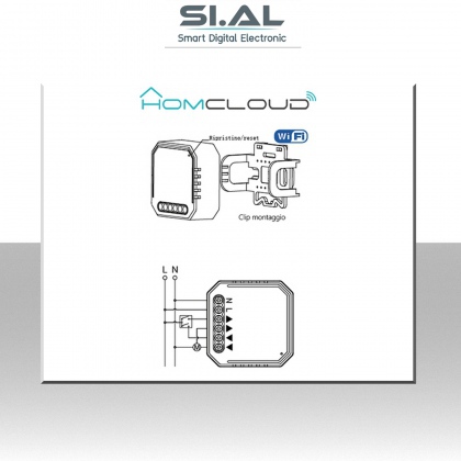 Domotica Modulo Tapparelle Wifi da incasso Intelligente Homcloud As