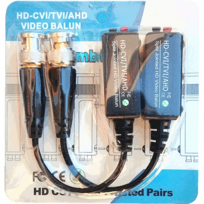 Coppia Video Balun per telecamere analogiche CVBS, AHD, TVI, CVI fino a 8MPX