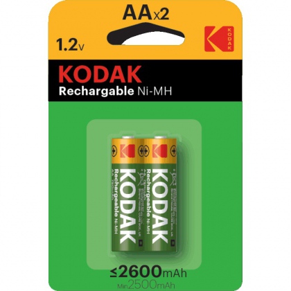 Kodak rechargeable Ni-MH AA battery 2600mAh (confezione 2pz.)