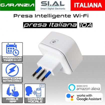 Presa Intelligente WiFi 10A presa italiana