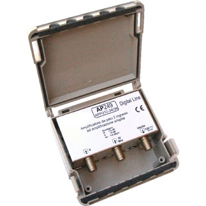 Amplificatore da palo 2 ing E5:34 mix  -  36:69 12dB 110dBuV 