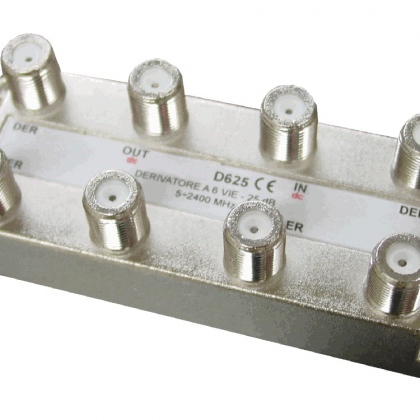 Derivatore 8 uscite -16dB 5:2400 MHz con conn. F