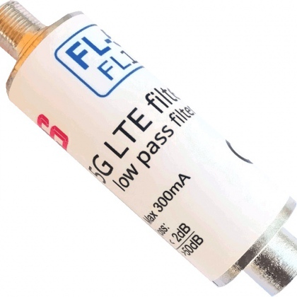 Filtro Tubolare LTE 5G ad alte prestazioni - Passabanda E21:E48 - Passaggio CC max 300mA - Attenuazione 4G/5G > 50dB