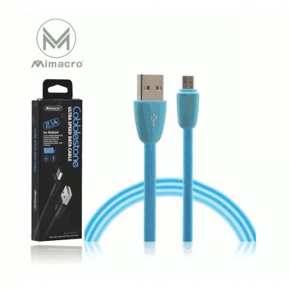 Cavo alimentazione USB - MicroUsb per Android - Alta corrente - Lunghezza 1 metro - Colore Blu