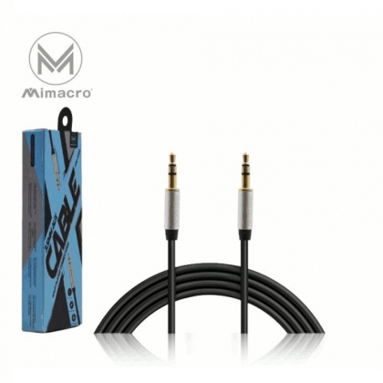 Cavo audio stereo Jack 3,5mm maschio - maschio - Lunghezza 1 metro - Colore nero