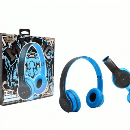 Cuffia Bluetooth Colore Blu
