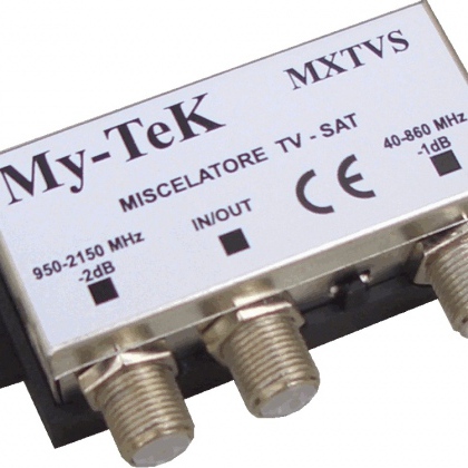 Miscelatore 2 ing TV/SAT (Mix-Demix) 40:860 - 950:2200 MHz