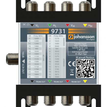 Multiswitch 4 ingressi passanti - 1 uscita dCSS 16CH / SCR