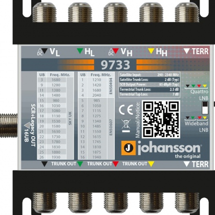 Multiswitch 5 ingressi passanti - 1 uscita dCSS 16CH / SCR / Legacy