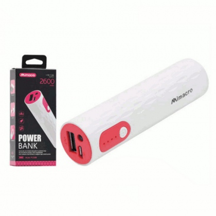 Power bank 2600mA 5V Rosso