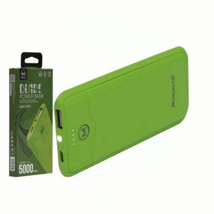 Power bank 5000mA 5V  Super Slim Verde