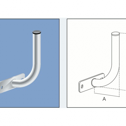 Supporto da muro a 90 gradi - A:120mm, B:320mm