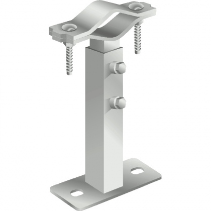 Zanca palo - muro telescopica 40/68cm tipo Emilia