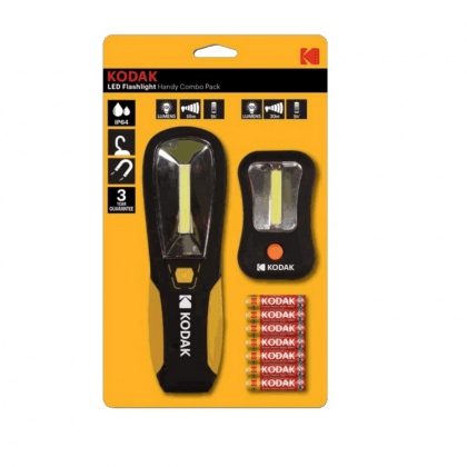 Torcia LED Multiuso Combo  300 lumen totali completa di batterie