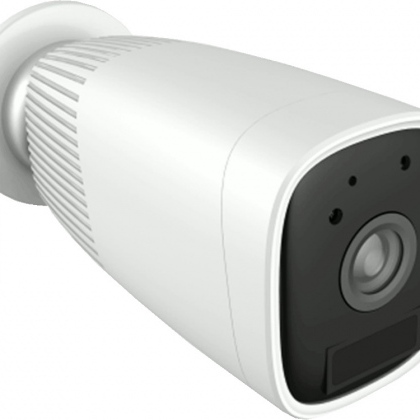 Telecamera Bianca a Batteria WiFi - Audio/Video - Visione 110 gradi - Risoluzione 2MPX - IR 10m. - Slot per TF Card