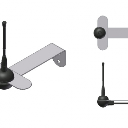 Antenna Stilo verticale 868MHz per riceventi apricancello.
