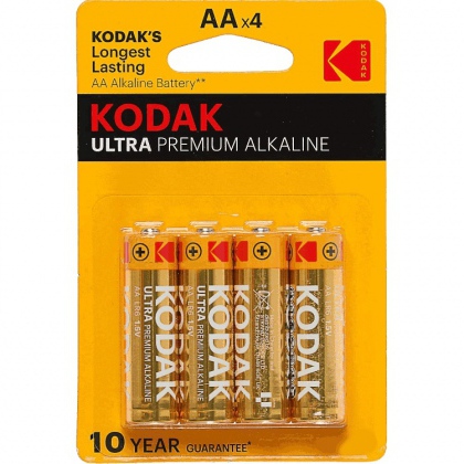 Kodak ULTRA PREMIUM alkaline AA battery (confezione 4pz.)
