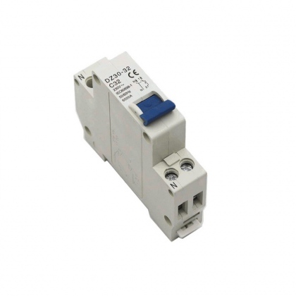 Magnetotermico 1polo+neutro 1A/4.5kA, curva C, 1modulo - Non accoppiabile
