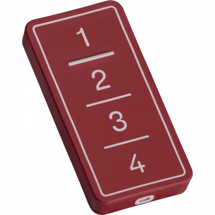 Radiocomando apricancello duplicatore MULTIFREQUENZA 4 tasti ROLLINGCODE - Colore RED